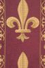 Fleur De Lys Red VI European Table Runner