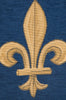 Fleur De Lys Blue VII European Table Runner