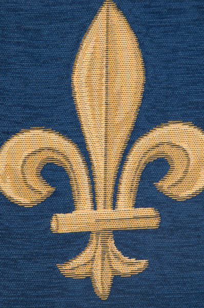 Fleur De Lys Blue VII European Table Runner
