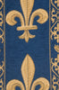Fleur De Lys Blue VII European Table Runner