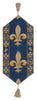 Fleur De Lys Blue VII European Table Runner
