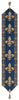 Fleur De Lys Blue V European Table Runner