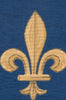 Fleur de Lys Blue VI European Table Runner