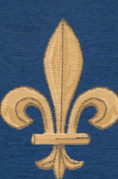 Fleur de Lys Blue VI European Table Runner