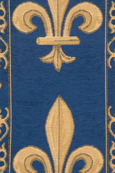 Fleur de Lys Blue VI European Table Runner