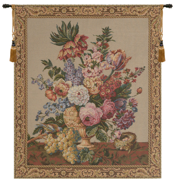 Brussels Bouquet Creme European Tapestry