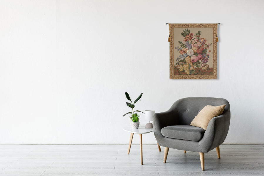 Brussels Bouquet Creme European Tapestry