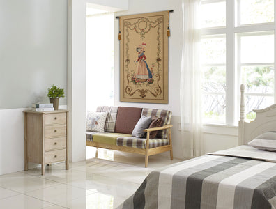 A Lady Waiting European Tapestry