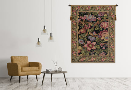 Eve's Floral Paradise Vertical European Tapestry