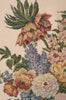 Floral with Fruits Vase Beige European Tapestry