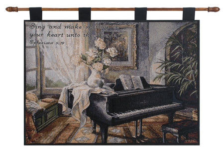 Life's Grand with Verse Fine Art Tapestry