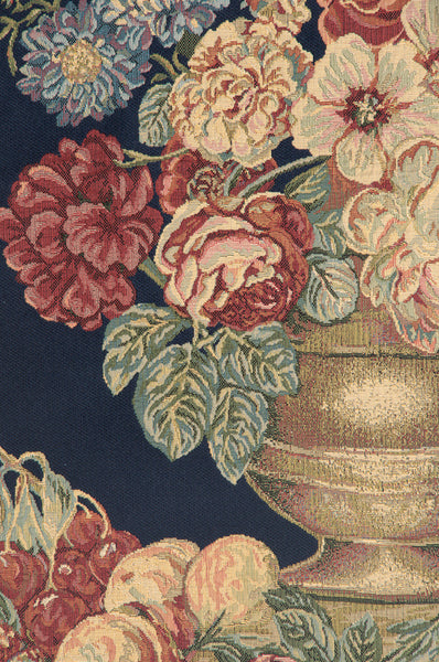 Vase on Blue Mini European Tapestry