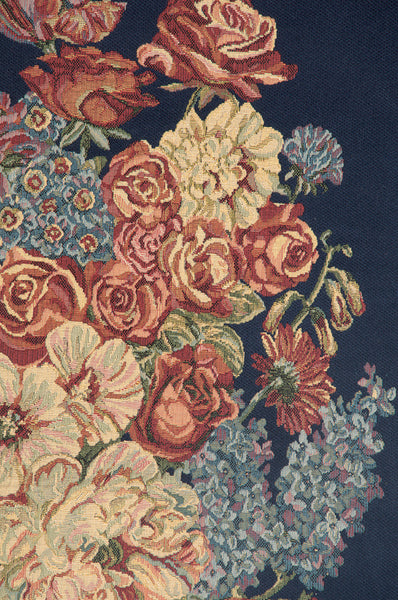 Vase on Blue Mini European Tapestry