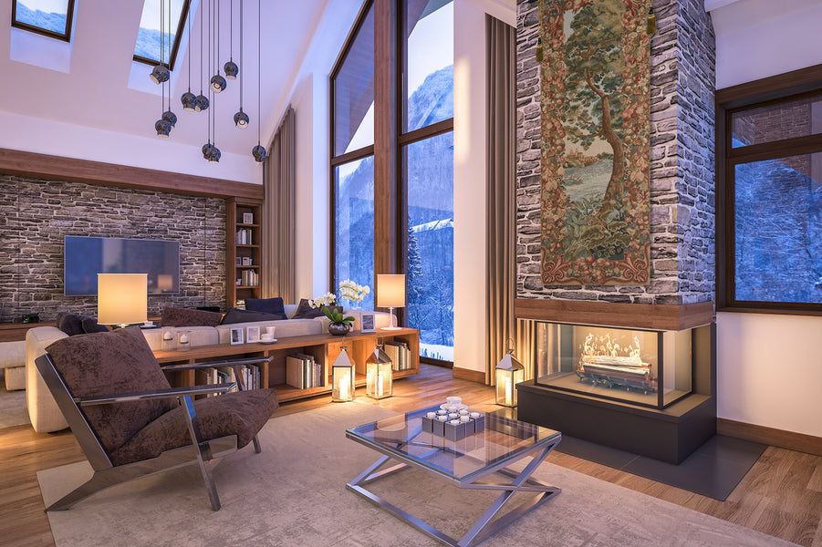 Verdure Castle Landscape Left European Tapestry