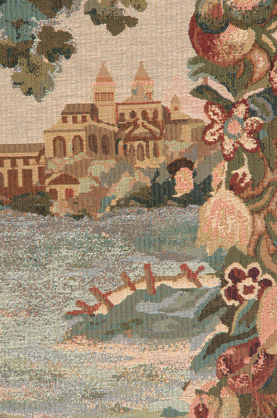 Verdure Castle Landscape Right European Tapestry
