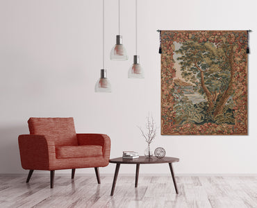 View of The Verdure Castle  European Tapestry