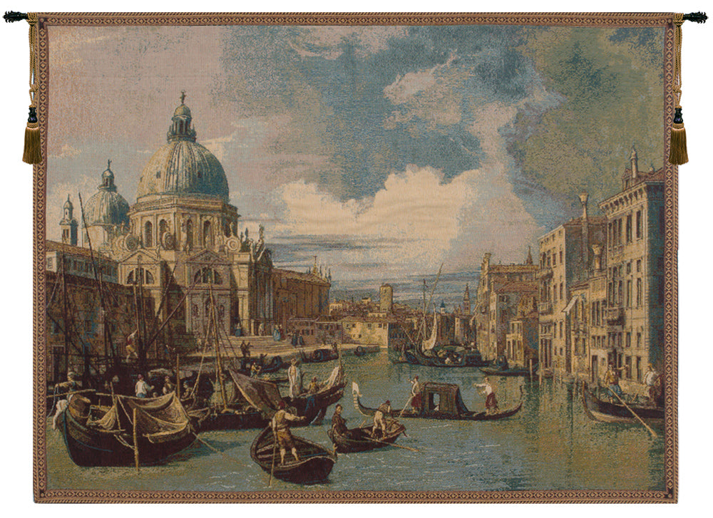 Saint Mary of Health and the Grand Canal Horizontal Italian Tapestry Wall Hanging