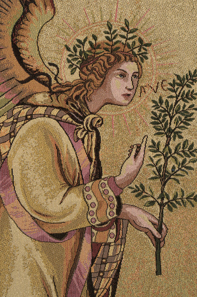 Annunciazione Tra I Santi Ansano E Margherita Italian Tapestry Wall Hanging