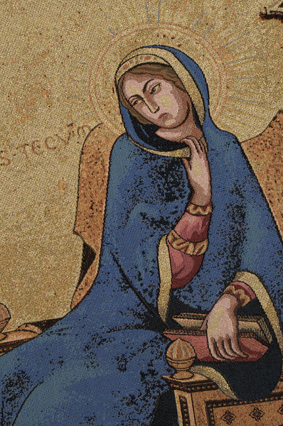 Annunciazione Tra I Santi Ansano E Margherita Italian Tapestry Wall Hanging