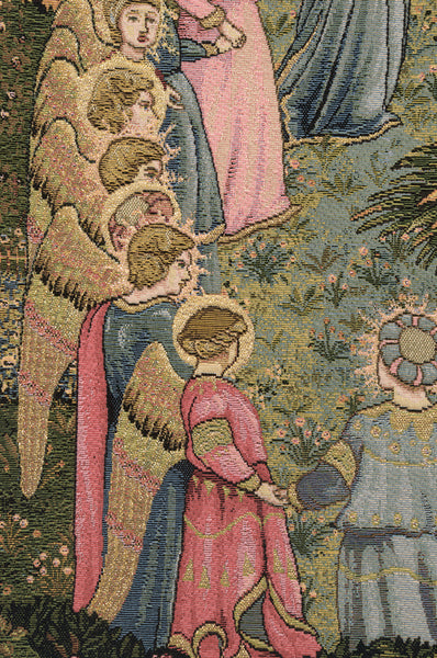 Roundance of Saints Italian Tapestry Wall Hanging
