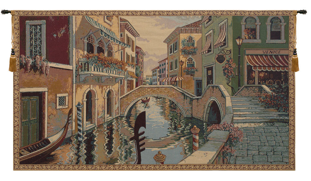 Canale Veneziano Italian Tapestry Wall Hanging