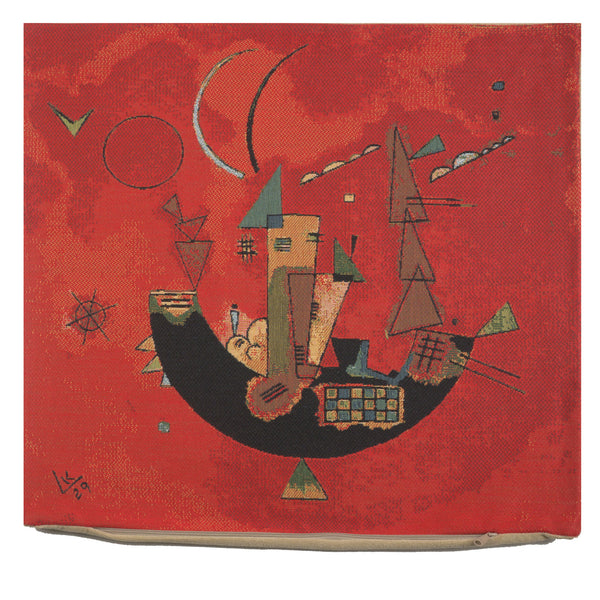Kandinsky's Mit und Gegen European Cushion Cover