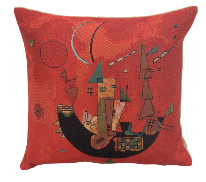 Kandinsky's Mit und Gegen European Cushion Cover