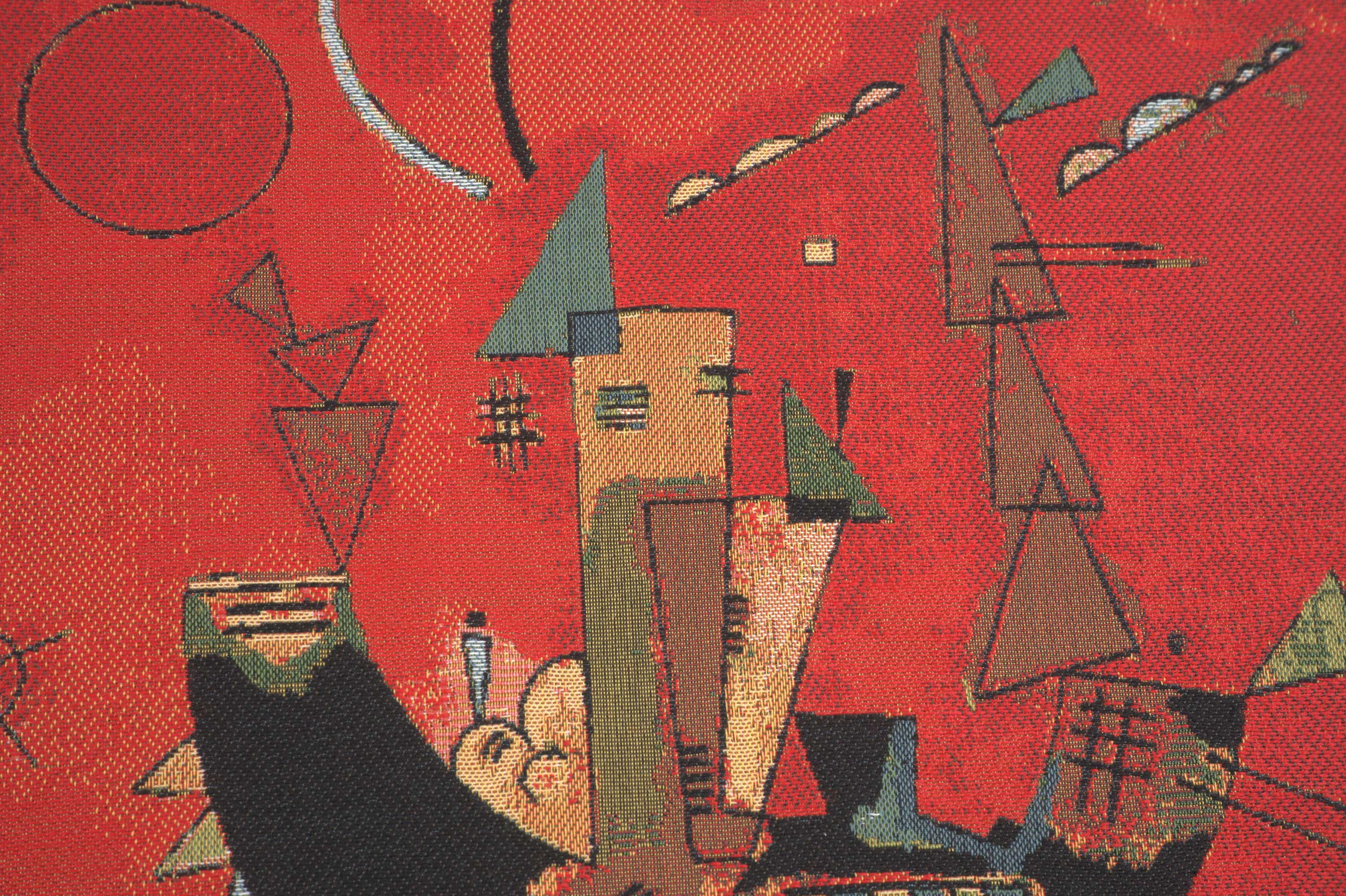 Kandinsky's Mit und Gegen European Cushion Cover