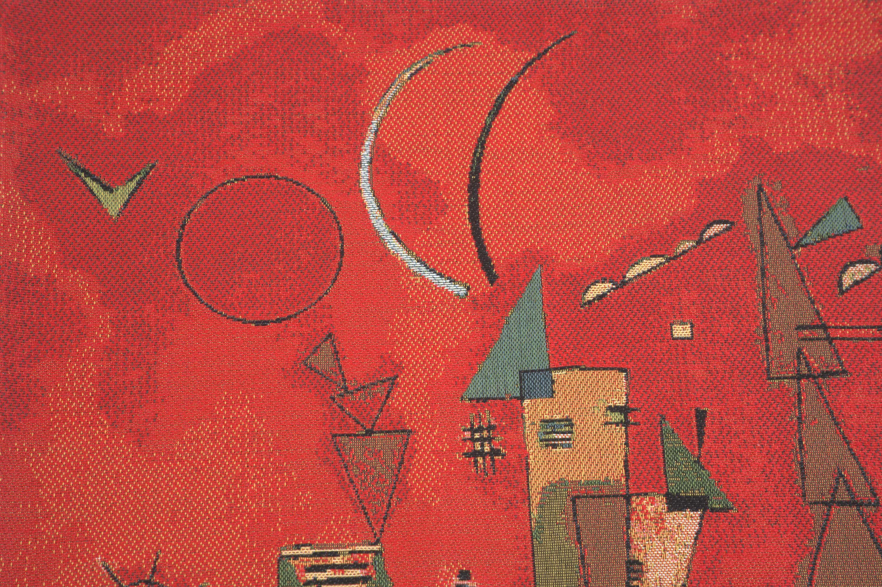 Kandinsky's Mit und Gegen European Cushion Cover