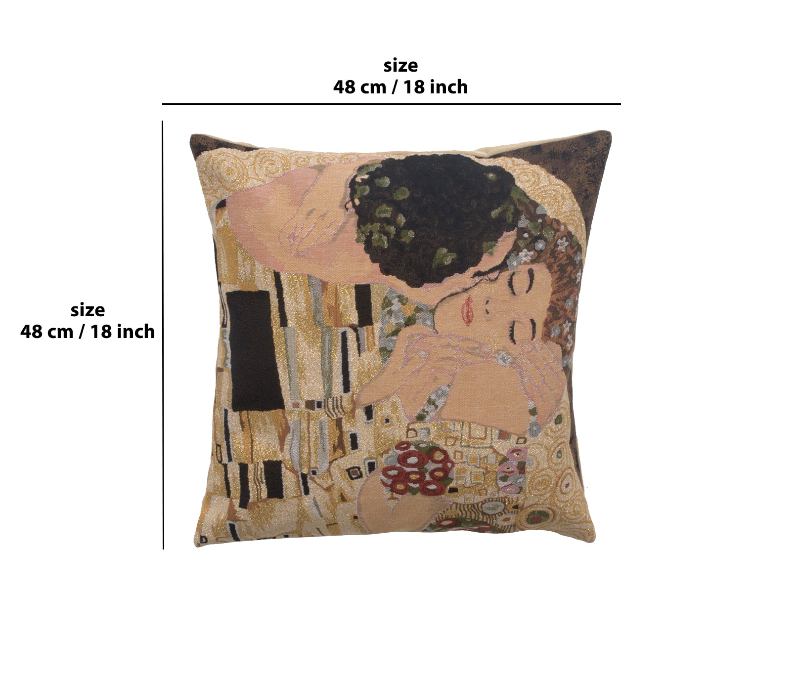 Klimt's Le Baiser European Cushion Cover
