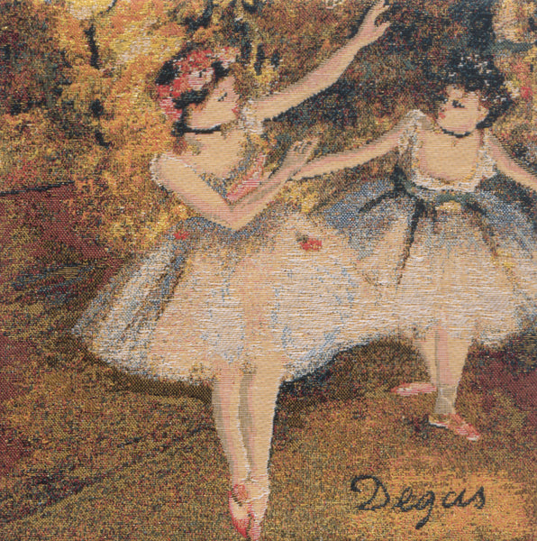 Degas Deux Dansiuses Small European Cushion Cover