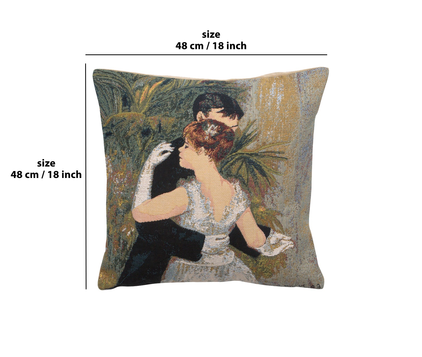 Degas Danse a la Ville Large European Cushion Cover