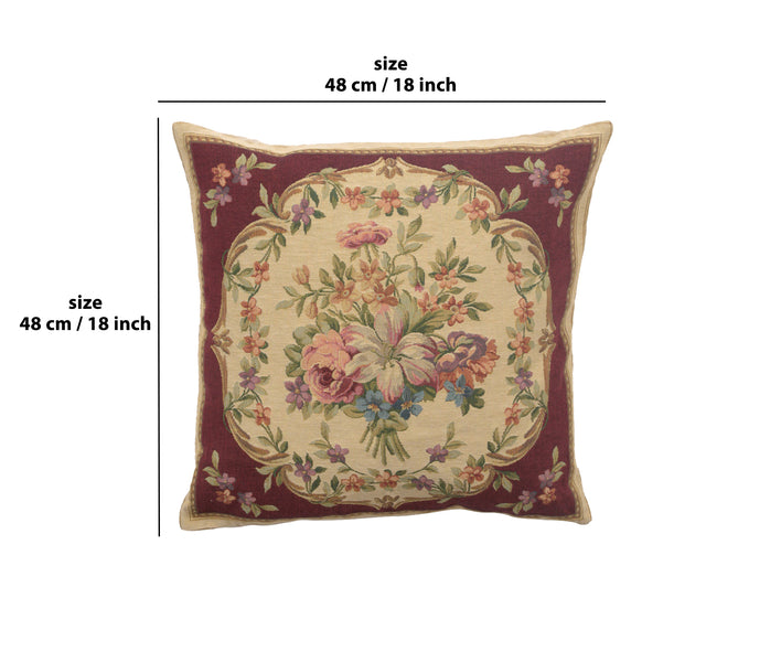 Bouquet Floral Red European Cushion Cover