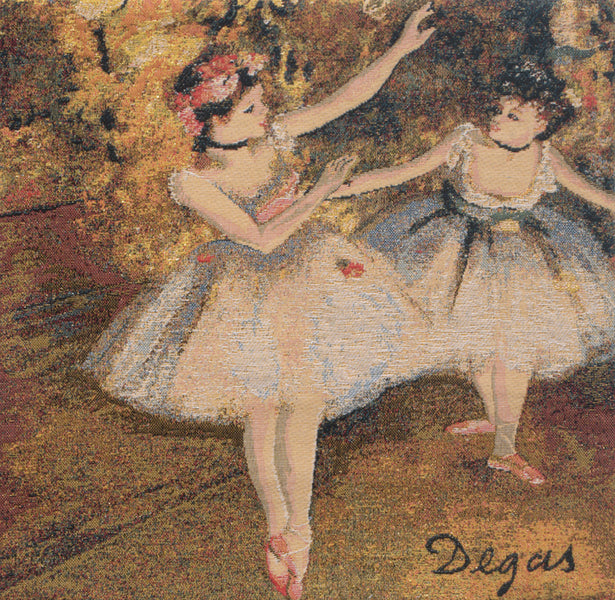 Degas Deux Dansiuses Large European Cushion Cover