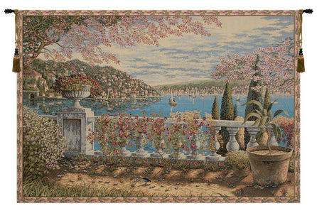 Giardino Sul Lago Italian Tapestry Wall Hanging