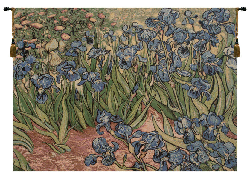 Iris Small by Van Gogh Italian Tapestry Wall Hanging