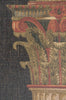 Urn on Pillar Black Small European Tapestry