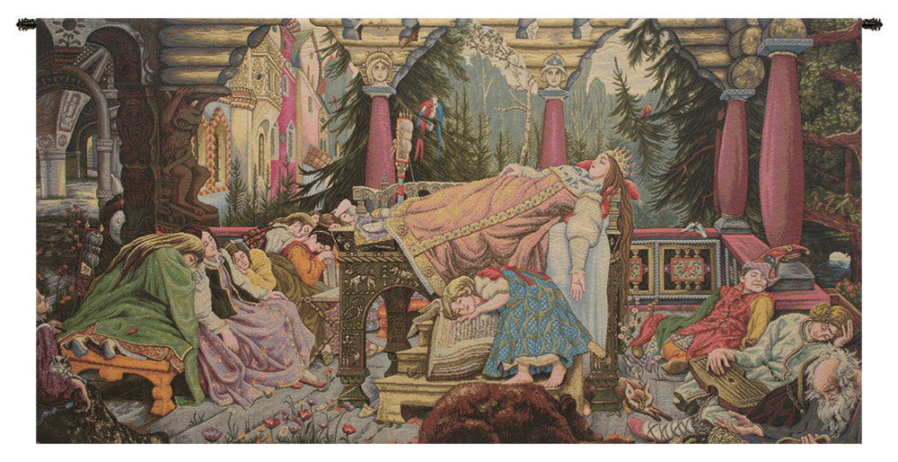 Sleeping Beauty Italian Horizontal Italian Tapestry Wall Hanging