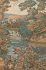 Swan in the Lake Medium with Old Border Italian Tapestry Wall Hanging