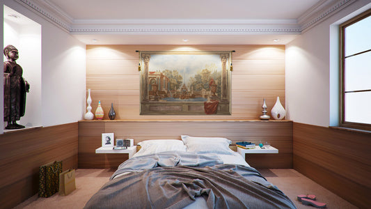 Lavish Fountain European Tapestry