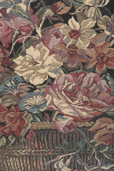The Vase in Black European Tapestry