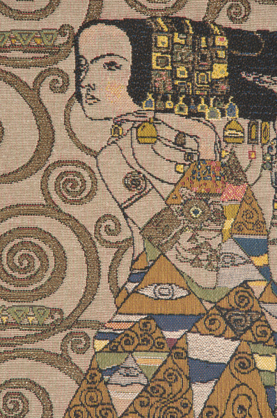 L'Attente Klimt a Droite Gris French Tapestry