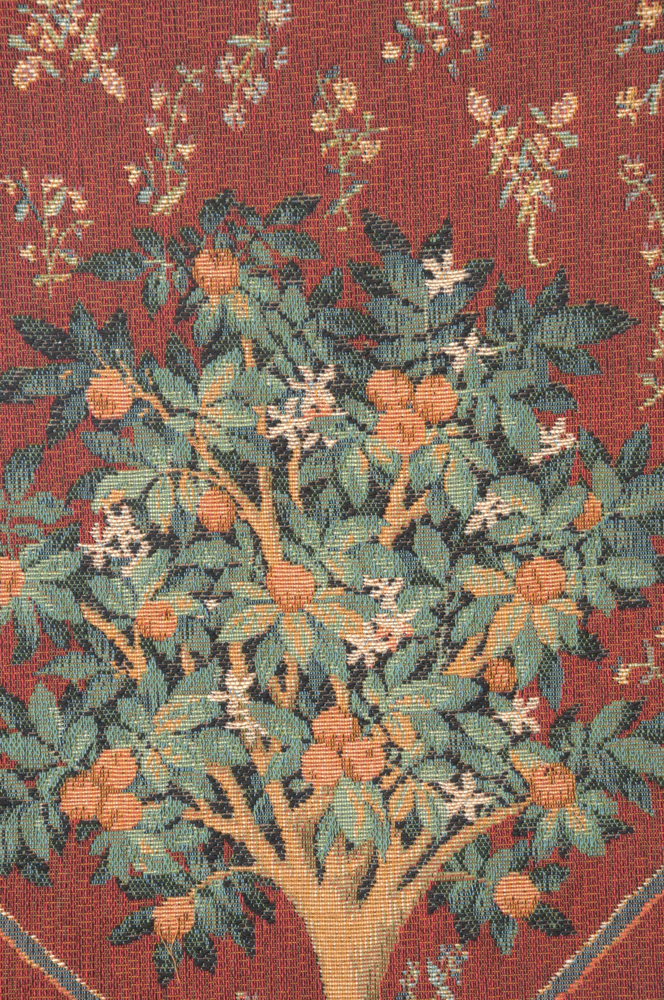 Orange Tree II Large French Tapestry Table Runner