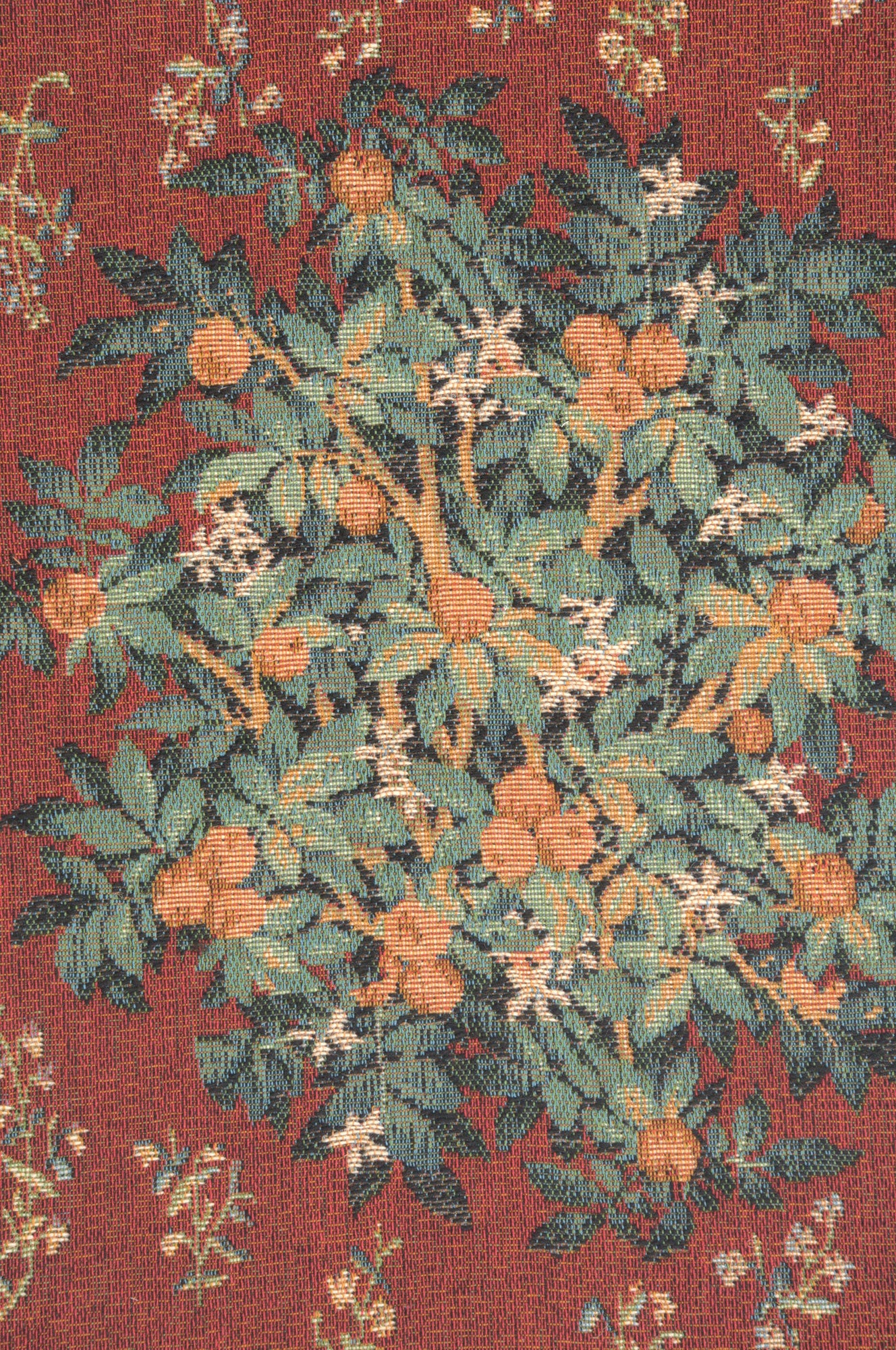Orange Tree II Large French Tapestry Table Runner