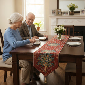 Orange Tree II Large French Tapestry Table Runner