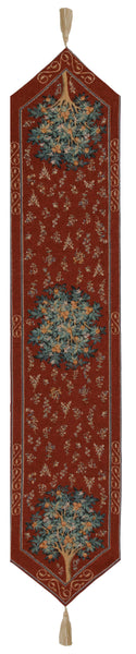 Orange Tree II Large French Tapestry Table Runner