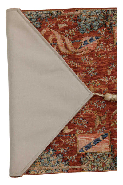 A Mon Seul Desir Small French Tapestry Table Runner