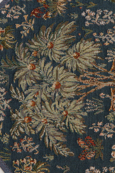 Licorne Captive Bleu Small French Tapestry Table Runner