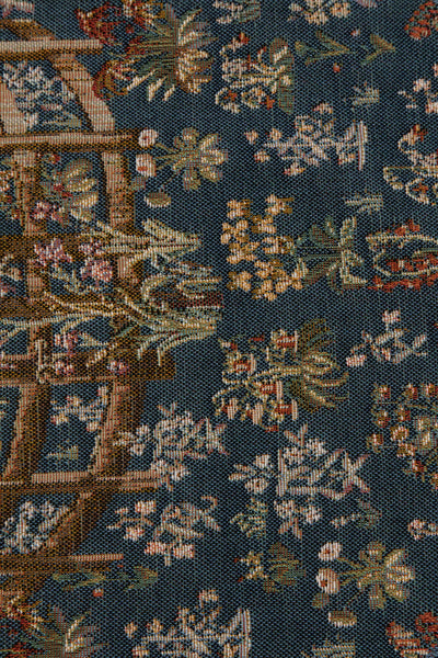 Licorne Captive Bleu Small French Tapestry Table Runner
