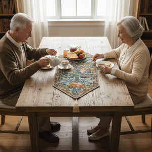 Brother Rabbit Small French Tapestry Table Runner